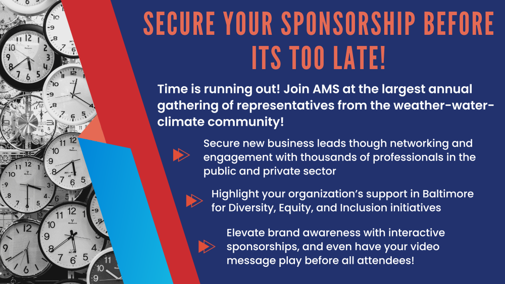 Sponsorship Opportunities 2024 AMS Annual Meeting